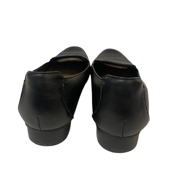 Clarks Women's Black Leather Loafers Slip On Shoes - Picture 4 of 5